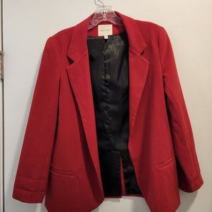 Silence + Noise Red Blazer- Medium